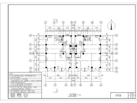  出租房建筑圖紙CAD施工圖 