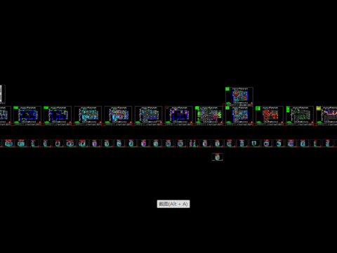  万象崇文府方案cad施工图 