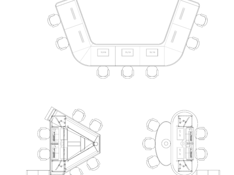  电视台直播台cad平面图 