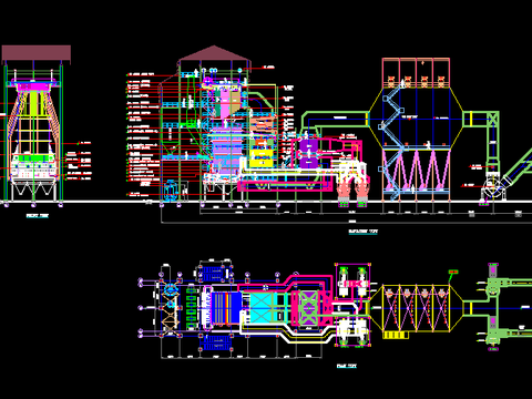  锅炉总装CAD施工图 