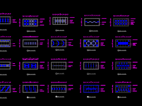  玄关地面拼花cad图库 