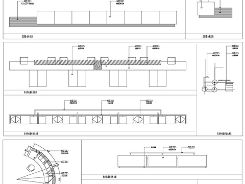  服务台接待台总台详图设计素材cad图库 