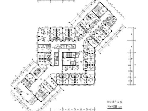  醫(yī)院cad施工圖 