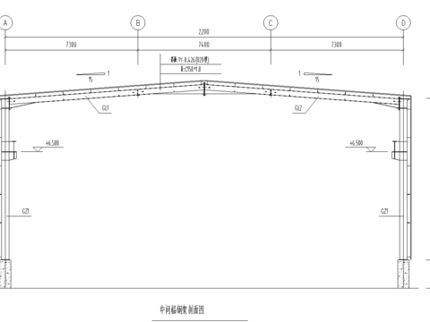  公司22米廠房工程cad施工圖 