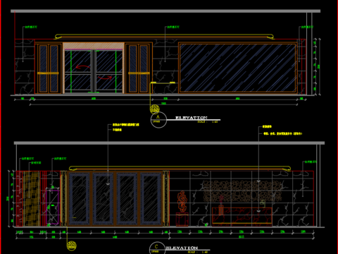  酒店立面节点大样图 