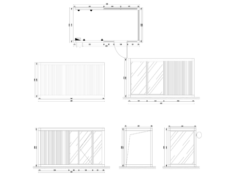  13营地集装箱cad立面图 