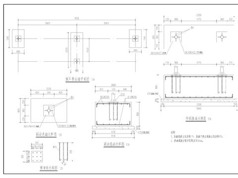  公交车亭设计图cad大样图 