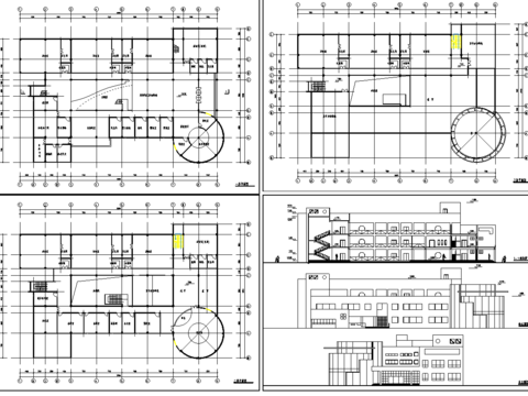  幼儿园cad施工图 