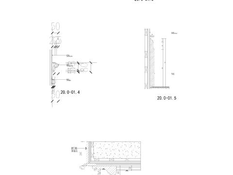  欧式墙柱及节点CAD施工图 