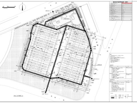  物流园总平图cad平面图 