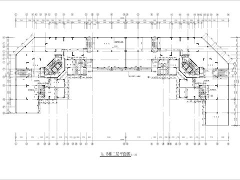  高層建筑全套cad施工圖 