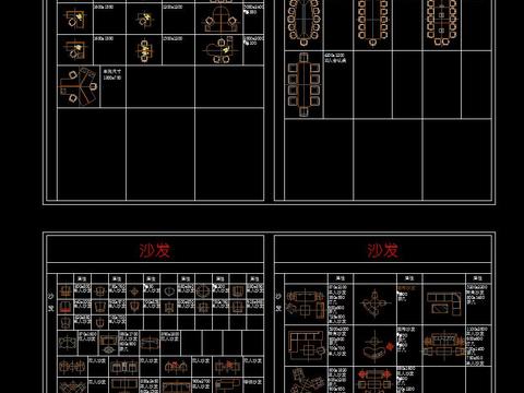  商业空间CAD图库 