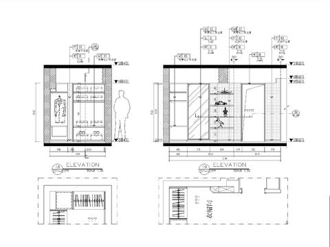  公寓样板房cad施工图 