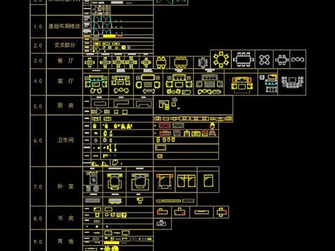  室内平面CAD施工图 