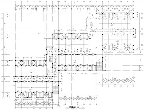  學院宿舍樓建筑CAD施工圖 