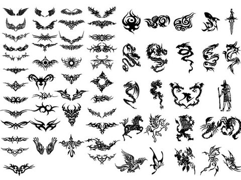  室内装修常用花纹CAD图库 