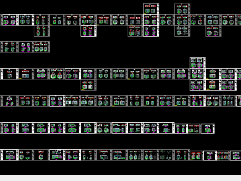  各类柜子cad立面图 