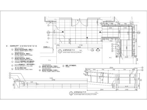  无障碍坡道CAD节点大样 