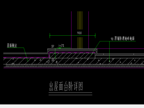  12个屋面大样图女儿墙大样图 