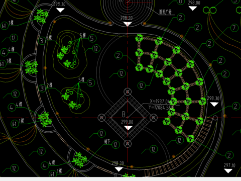  植物配置cad图纸 