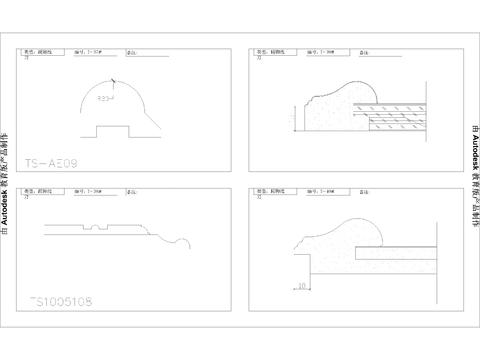  最全线条角线整理cad大样图 