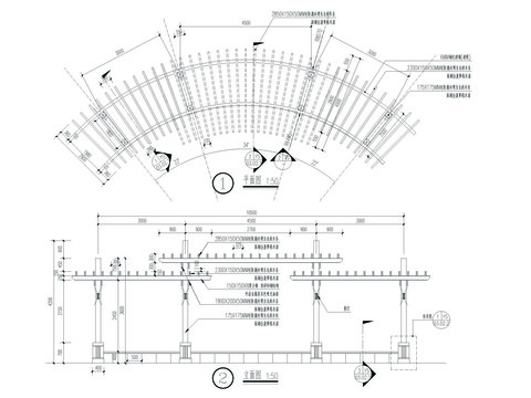  廊架详图节点大样 