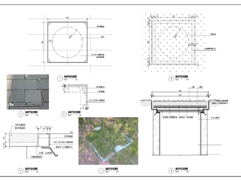  井盖版cad大样图 