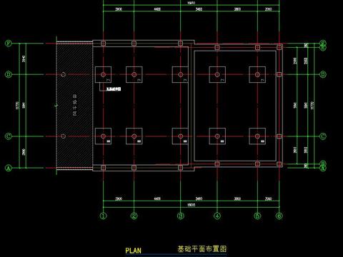  下張明祠堂cad施工圖 