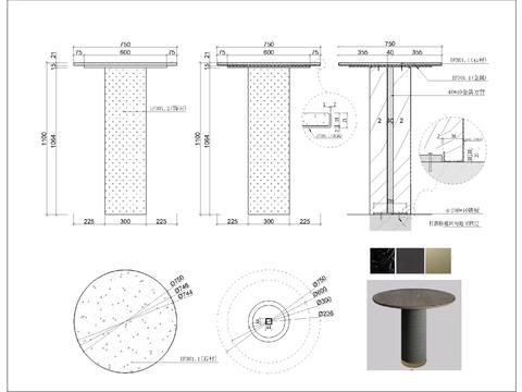 家具节点大样图 
