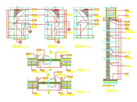  防火门CAD节点大样 