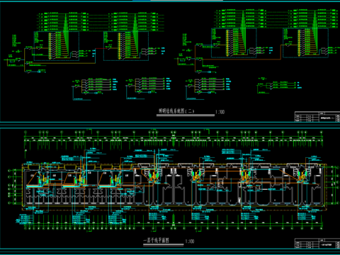  住宅楼电气cad施工图 