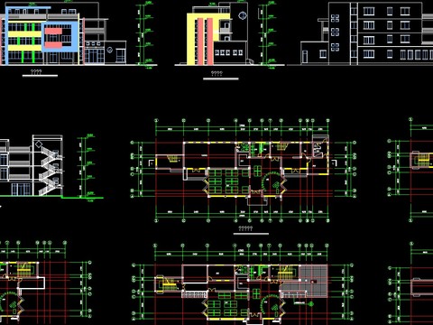  幼儿园cad建筑图 