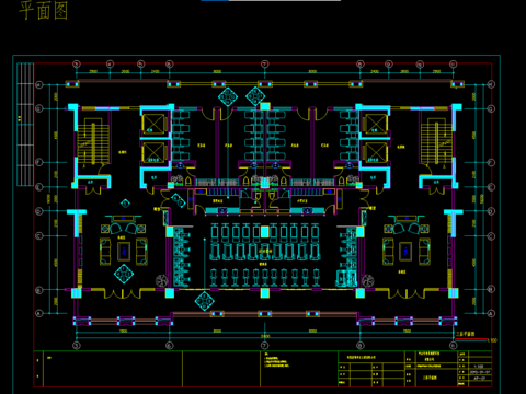  健身会所CAD施工图 