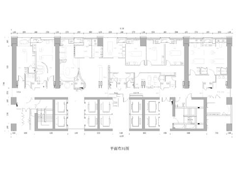  730㎡美容院 SPA養(yǎng)生館CAD施工圖 