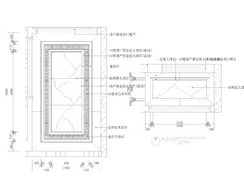  豪宅地花cad大样图 