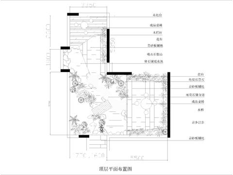  园林景观cad平面图 