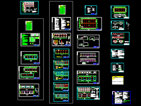  钢结构仓库CAD施工图 