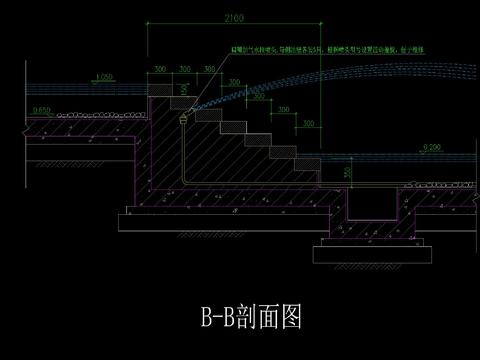  現(xiàn)代噴泉CAD施工圖 
