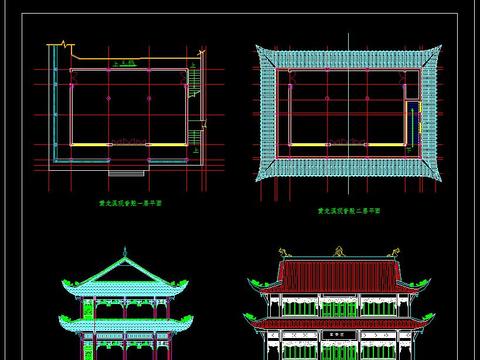  古建古庙CAD施工图 