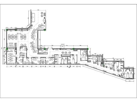  高檔美容美發(fā)店CAD施工圖 
