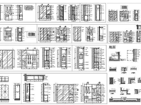  装修通用大样剖面节点大样图 