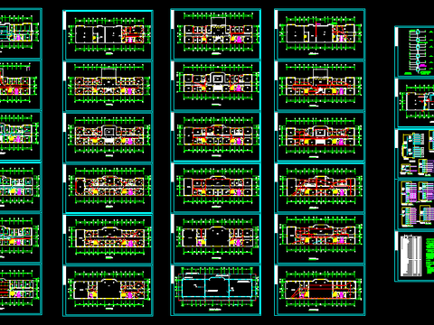  办公楼电气cad图纸 