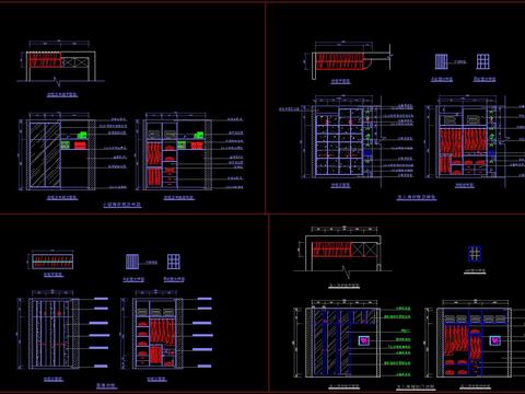  衣橱cad节点大样 