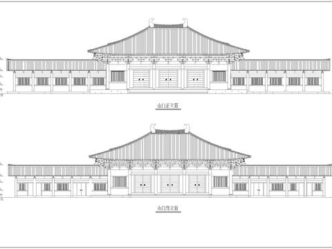  古建cad施工图 
