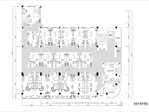  两层旅馆客房cad平面图 