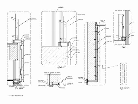  玻璃栏杆不锈钢栏杆剖面大样图 栏杆扶手 石材干挂 角钢 膨胀cad大样图 