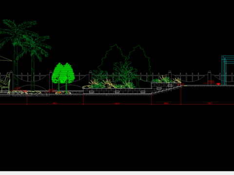  别墅区的景观设计图 