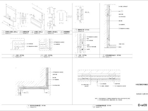  卡槽式木挂板节点图 