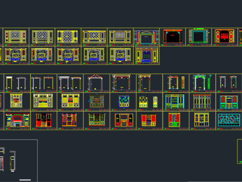  整木方案设计cad图库 