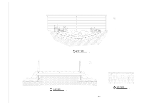  6生态旱溪做法详图cad大样图 